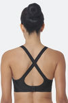 Triumph Padded High Impact Easy Movement Anti Microbial Sports Bra - Black — thumbnail 3