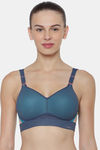 Triumph Triaction Hybrid Lite Spacer Cup Padded Wireless Extreme Support High Bounce Control Big-Cup Sports Bra - Dark Sea — thumbnail 1