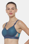 Triumph Triaction Hybrid Lite Spacer Cup Padded Wireless Extreme Support High Bounce Control Big-Cup Sports Bra - Dark Sea — thumbnail 3