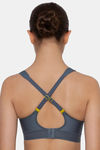 Triumph Triaction Hybrid Lite Padded Wireless High Bounce Control Sports Bra - Grey Combo — thumbnail 5