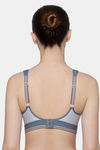 Triumph Triaction Hybrid Lite Spacer Cup Padded Wireless Extreme Support High Bounce Control Big-Cup Sports Bra - Grey — thumbnail 2