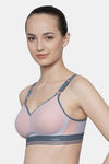 Triumph Triaction Hybrid Lite Spacer Cup Padded Wireless Extreme Support High Bounce Control Big-Cup Sports Bra - Grey — thumbnail 3