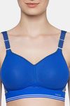 Triumph Triaction Hybrid Lite Spacer Cup Padded Wireless Extreme Support High Bounce Control Big-Cup Sports Bra - Racing Blue — thumbnail 4