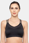 Triumph Triaction Balance Tops Padded Wireless Low Intensity Workout Sports Bra - Black — thumbnail 1