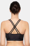 Triumph Triaction Balance Tops Padded Wireless Low Intensity Workout Sports Bra - Black — thumbnail 2
