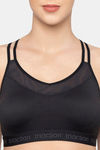 Triumph Triaction Balance Tops Padded Wireless Low Intensity Workout Sports Bra - Black — thumbnail 4