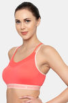 Triumph Triaction Balance Tops Padded Wireless Low Intensity Workout Sports Bra - Nectarine — thumbnail 3