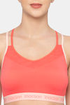 Triumph Triaction Balance Tops Padded Wireless Low Intensity Workout Sports Bra - Nectarine — thumbnail 4