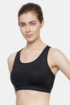 Triumph Padded Medium Impact Slip On Bra - Black — thumbnail 2