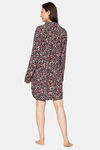 Triumph Lounge-Me Series Boyfriend Print Soft Nightdress - Black Combo — thumbnail 2
