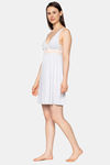 Triumph Amourette Spotlight Soft Padded Sustainable Nightdress - Medium Grey Melange — thumbnail 3