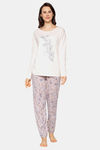 Triumph Lounge Me 10 X Long Sleeve Soft Sustainable Pyjama Set - Pearl Beige — thumbnail 1