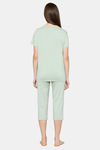 Triumph Relaxed Fit Cotton Capri Set - Moroccan Mint — thumbnail 2