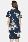 Triumph Relaxed Fit Cotton Knee length Loungewear Dress - Blue Combination — thumbnail 2