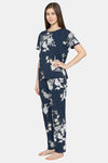 Triumph Relaxed Fit Cotton Pyjama Set - Blue Combination — thumbnail 3