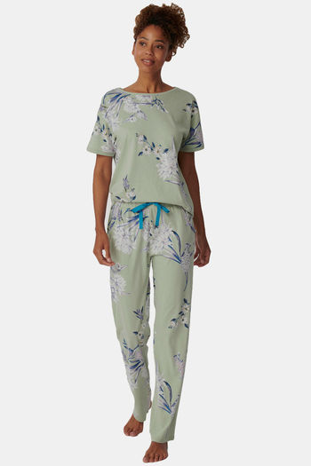 Triumph Cotton Pyjama Set - Moroccan Mint
