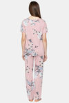 Triumph Relaxed Fit Cotton Pyjama Set - Pink and Light Combination — thumbnail 2