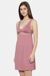 Triumph Relaxed Fit Viscose Knee length Loungewear Dress - Naked Pink — thumbnail 3