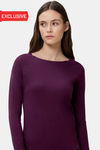 Triumph Flex Smart Thermo-Regulating Ultrasoft Anticrease Sustainable Quick Dry Top - Aubergine — thumbnail 1
