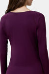Triumph Flex Smart Thermo-Regulating Ultrasoft Anticrease Sustainable Quick Dry Top - Aubergine — thumbnail 2