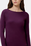 Triumph Flex Smart Thermo-Regulating Ultrasoft Anticrease Sustainable Quick Dry Top - Aubergine — thumbnail 3