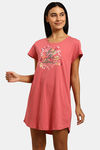 Triumph Organic Cotton Loungewear Dress - Pink Dark Combination — thumbnail 2