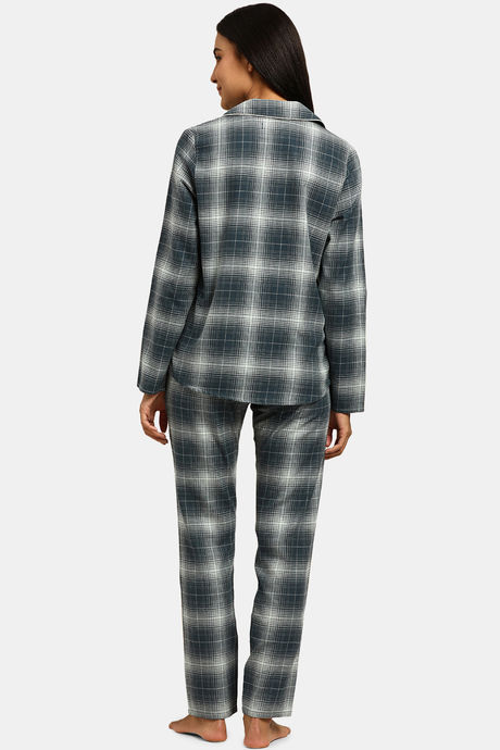 Triumph Super Soft Cotton Loungewear Set - Green Combination — image 3