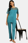 Triumph Super Soft Viscose Loungewear Set - Ocean Depths — thumbnail 4
