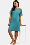 Triumph Super Soft Viscose Loungewear Dress - Ocean Depths — thumbnail 4