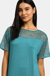 Triumph Super Soft Viscose Loungewear Dress - Ocean Depths — thumbnail 5