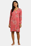 Triumph Organic Cotton Loungewear Dress - Pink Dark Combination — thumbnail 1