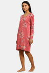 Triumph Organic Cotton Loungewear Dress - Pink Dark Combination — thumbnail 2