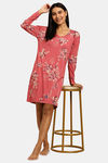 Triumph Organic Cotton Loungewear Dress - Pink Dark Combination — thumbnail 4