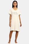 Triumph Organic Cotton Loungewear Dress - Skin Dark Combination — thumbnail 1