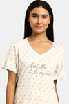 Triumph Organic Cotton Loungewear Dress - Skin Dark Combination — thumbnail 5