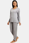 Triumph Organic Cotton Loungewear Set - Light Grey Melange — thumbnail 2
