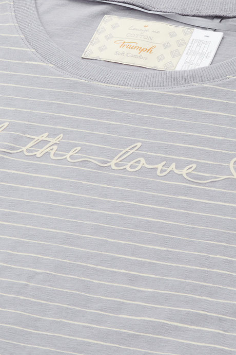 Triumph Organic Cotton Loungewear Set - Light Grey Melange — image 7