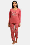 Triumph Organic Cotton Loungewear Set - Pink Dark Combination — thumbnail 1
