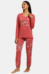 Triumph Organic Cotton Loungewear Set - Pink Dark Combination — thumbnail 2