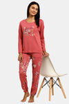 Triumph Organic Cotton Loungewear Set - Pink Dark Combination — thumbnail 4