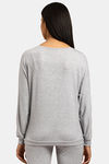 Triumph Thermal Super Soft Viscose Loungewear Top - Dark Grey Melange — thumbnail 3