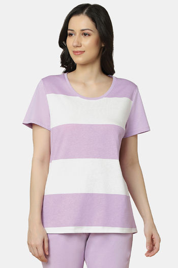 Triumph Cotton Capri Set - Violet Light Combination