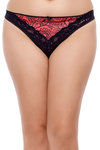 Zivame Ultra Soft Lace With Fun Prints Thong (Pack of 3)- Multicolor — thumbnail 4