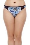 Zivame Ultra Soft Black And Blue Print Thong (Pack of 3)- Multicolor — thumbnail 2