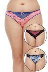 Zivame Ultra Soft Raspy Pink Thong (Pack of 3)- Multicolor — thumbnail 8