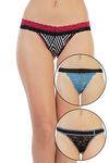 Zivame Ultra Soft Colour Basic Thong (Pack of 3) — thumbnail 1