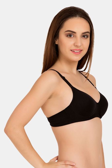 Tweens Padded Wirefree Full Coverage T-Shirt Bra - Black — image 2