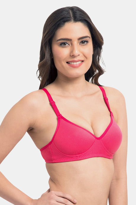 Tweens Padded Wirefree Full Coverage T-Shirt Bra - Dark Pink — image 2