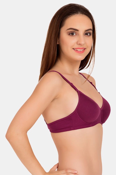 Tweens Padded Wirefree Full Coverage T-Shirt Bra - Magenta — image 2