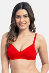 Tweens Padded Wirefree T-Shirt Bra - Red — thumbnail 1